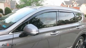 2019 Hyundai Santa Fe Window Visor Deflector Install