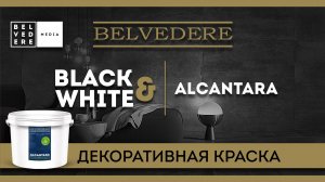 🔴 BLACK & WHITE | Alcantara. Декоративная краска абсолютно нового уровня!