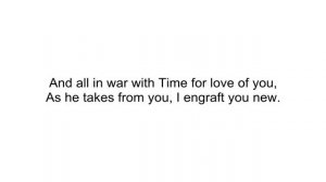 Сонеты Шекспира на английском языке. 11-20