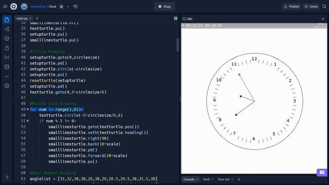 Analog Clock | Python Turtle Program