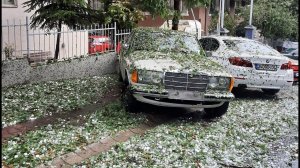 Град огромных размеров обрушился на Стамбул, Турция. 29 сентября 2020 года