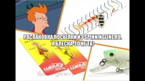 Распаковка посылок из интернет-магазина Spinningline.ru. А блесна-то не та!