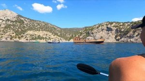 В Крыму на сапе от нового света до коралловых ворот мимо царского пляжа