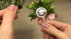 Бутоньерки для жениха, невесты, гостей своими руками DIY