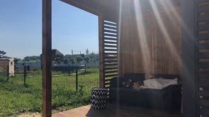 Покраска беседки, сдача объекта