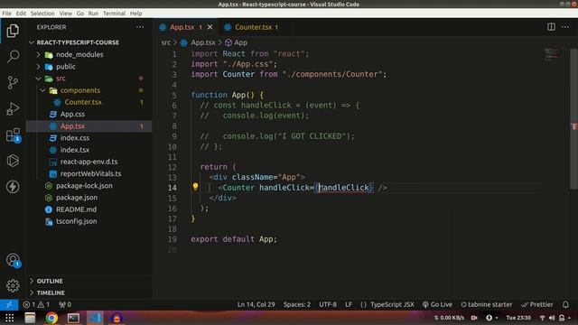 React Typescript #7 - Handle CLICK Event with React Typescript