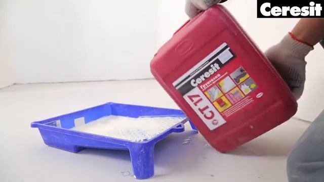 Нанесение грунтовки глубокого проникновения, видео инструкция выполнения работ с Ceresit CT 17Trim смотреть онлайн