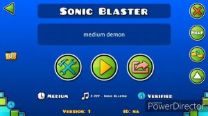 Мой уровень Sonic Blaster и как сделать двигающиеся предметы в geometry dash.