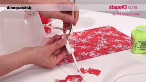 Декорирование настольной лампы в технике Decopatch