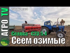 Сев озимой пшеницы 2020 год