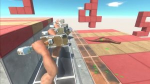 Dinosaurs Race - Run Past Giant Hydra | Animal Revolt Battle Simulator