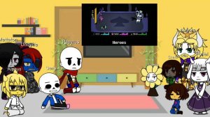 Undertale Reacts To Deltarune The (Not) Musical | Chaos King | Part 8 | GCRV |