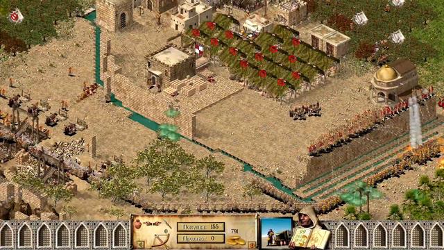 ЭПИЧНАЯ ОСАДА! ВЫИГРАЛ КАБАНА ЧЕРЕЗ ДЕФ!!! ТАЙМЛАПС! / Stronghold crusader UCP прохождение #4.1 смотреть онлайн