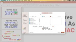 How to Save PowerPoint as JPEG on MAC - At High Resolution