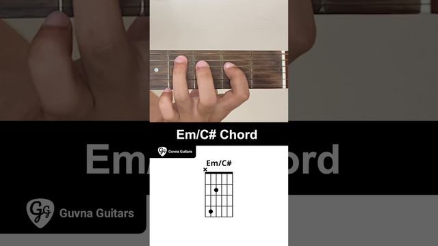 How To Play The Em/C# Chord On Guitar - Guvna Guitars