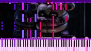 RAP FNAF SL "YOU CAN'T HIDE" PIANO -REVERSE 💜📱
