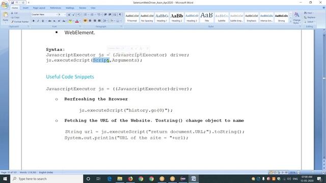 JavaScript Executor In Selenium | Selenium With Java Tutorial