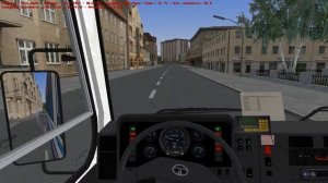 Автобус БАЗ А079 Эталон по улицам Лиепаи Omsi 2