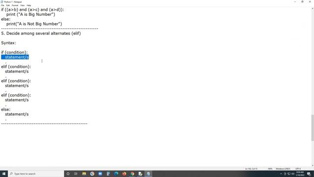7. Python Control Flow Statements