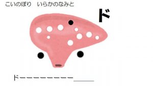 こいのぼり いらかのなみと オカリナ ドレミ運指つき