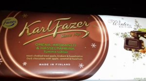 #62. ОБЗОР ШОКОЛАДА Karl Fazer. Winter Edition.