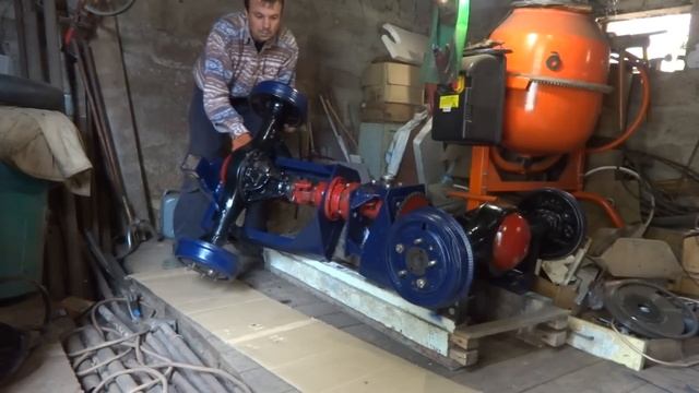 Колеса самодельного минитрактора 4x4 смотреть онлайн