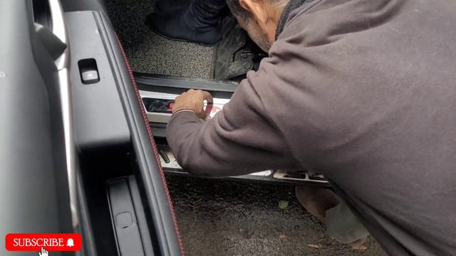 kia sonet accessories sill plate installation | kia sonet accessories смотреть онлайн