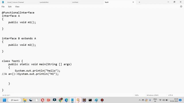 Java 8 interview Questions/J.P. Morgan/Functional Interface in java/Lambda Expression in java