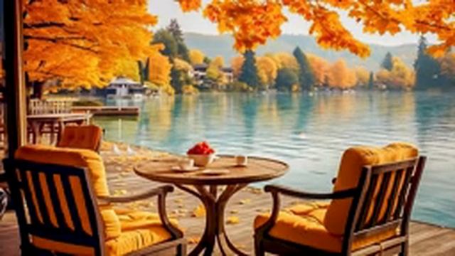 Осенний дневной джаз в уютной атмосфере кофейни ? Теплая джазовая фортепианная инструментальная смотреть онлайн