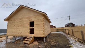 Видеообзор дома 8*8м из строганного бруса 180*180мм