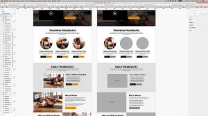 How to Design a Fitness Website Home Page In Sketch