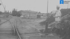 Паровоз узкой и нормальной колеи рядом (1913-1914 гг.)