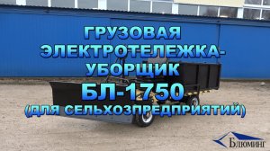 Грузовая электротележка-уборщик БЛ-1750 (для сельхозпредприятий)