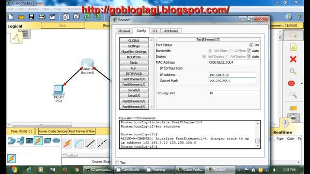 Router configuration step by step - Cisco Packet Tracer basic
