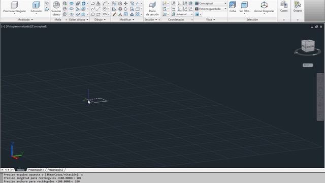 Realizar cubo en AUTOCAD 2012 смотреть онлайн
