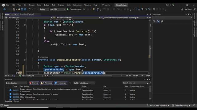 Create calculator in C#, Visual Studio 2022, Make calculator using visual studio Part-2 смотреть онлайн
