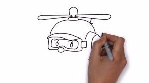 How to draw cartoons Robocar Poli - Helly | Как нарисовать Робокар Поли - Хелли