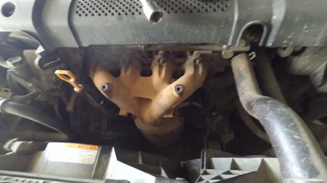 Как снять выпускной коллектор Hyundai Sonata соната тагаз 2.0 Beta.