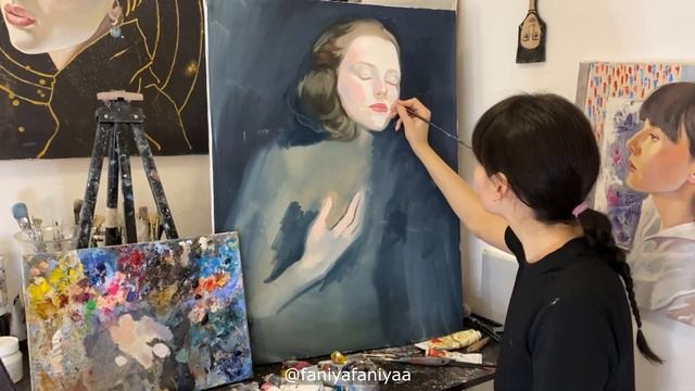 Художник Фания Сахарова, современный импрессионизм, живопись маслом для начинающих смотреть онлайн