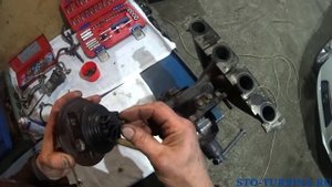 Ремонт турбины Ауди А4 замена картриджа