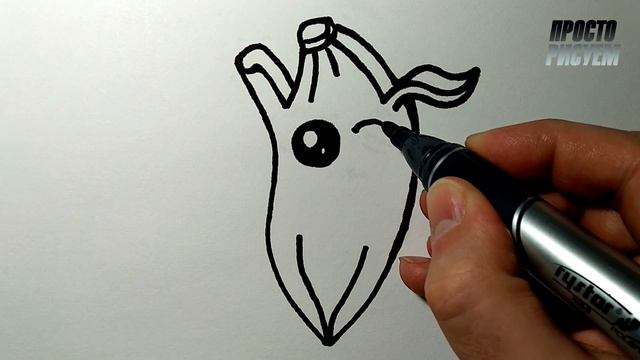 Как нарисовать МИЛЫЙ БАНАН просто, Рисунки для детей и начинающих