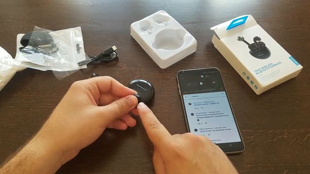 беспроводные наушники lenovo ht38 с Aliexpress смотреть онлайн