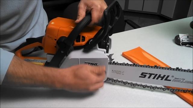 How to Properly Adjust a Chain on a MS250 Stihl Chainsaw смотреть онлайн