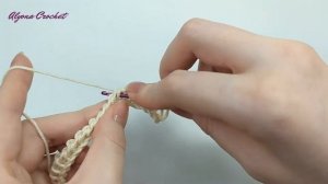 Узор ЛИЦЕВАЯ ГЛАДЬ тунисским крючком | Tunisian crochet