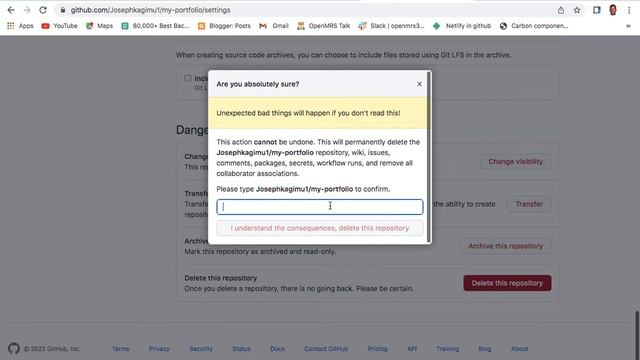 How to Delete a GitHub Repository .
