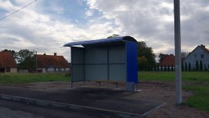 Новый остановочный павильон появился в пос.Новая Деревня, Полесский район
