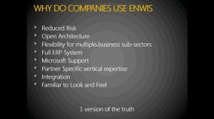 Microsoft Dynamics BC tegossuite (formerly NAV ENWIS) - Introduction