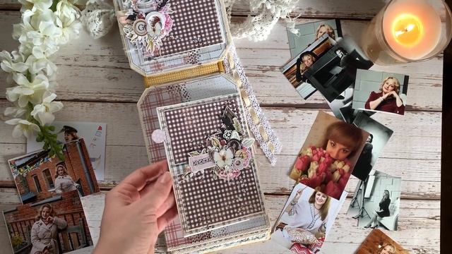 Обзор Летнего мини-альбома / скрапбукинг / overview album / scrapbooking смотреть онлайн