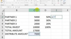 #247 How TO investment amount & Earn Profit Distribute Sheet on Excel