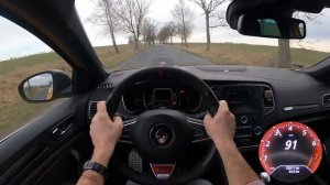 Renault Megane IV RS 1.8 TCE 300 HP 0-100 POV Test Drive